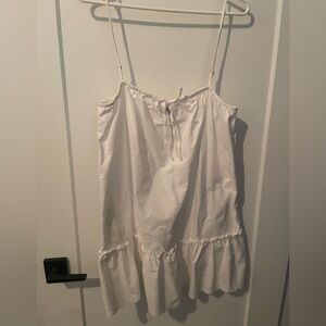 Sunday Best White Tie-Front dress